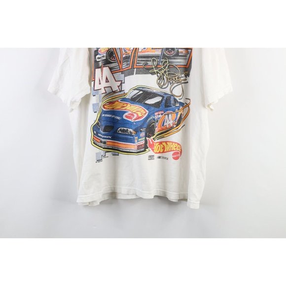 Vintage 90s NASCAR Mens 3XL Thrashed Hot Wheels Kyle Petty Racing T-Shirt USA - Picture 3 of 15
